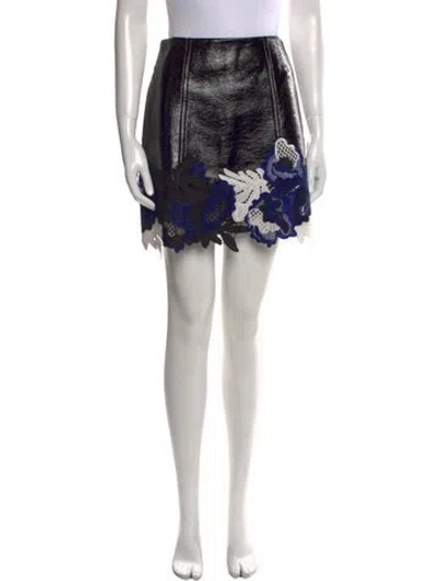Pre-owned 3.1 Phillip Lim Patterned Mini Skirt W/ Tags In Black