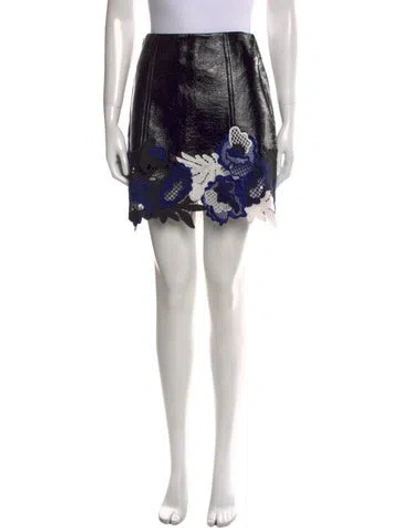 Pre-owned 3.1 Phillip Lim Patterned Mini Skirt W/ Tags In Black