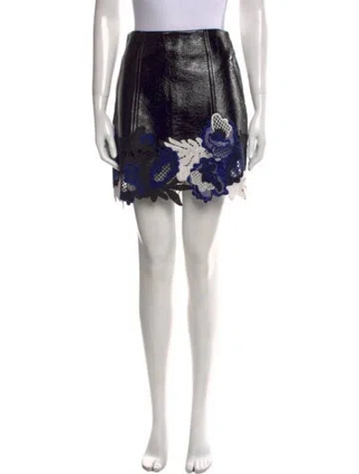 Pre-owned 3.1 Phillip Lim Patterned Mini Skirt W/ Tags In Black