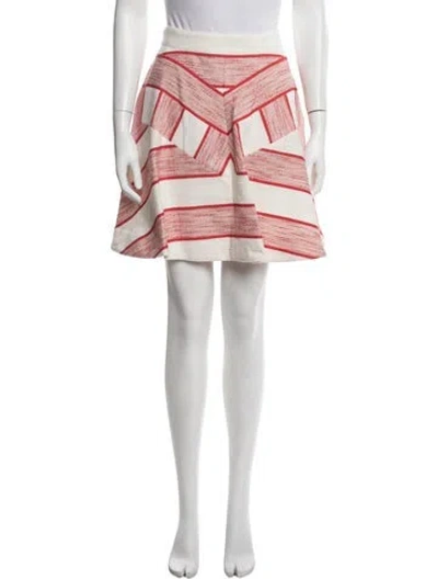 Pre-owned 3.1 Phillip Lim Patterned Mini Skirt W/ Tags In Neutrals