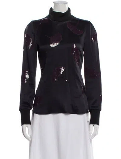 Pre-owned 3.1 Phillip Lim Patterned Turtleneck Top In Multi