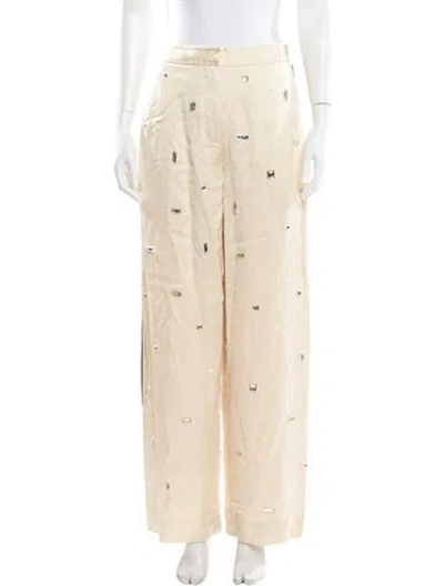 Pre-owned 3.1 Phillip Lim Patterned Wide Leg Pants W/ Tags In Neutral