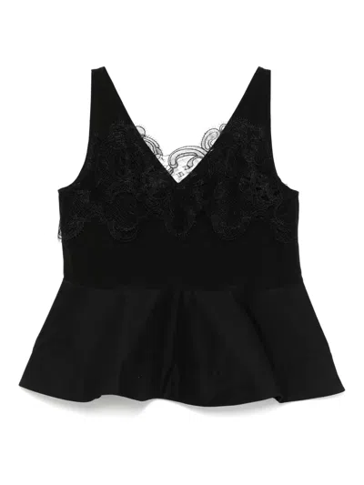 3.1 Phillip Lim Peplum Tank Top In Black