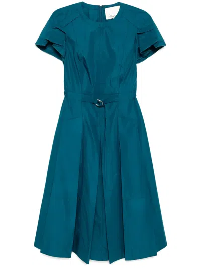3.1 PHILLIP LIM PETAL-SLEEVES MIDI DRESS