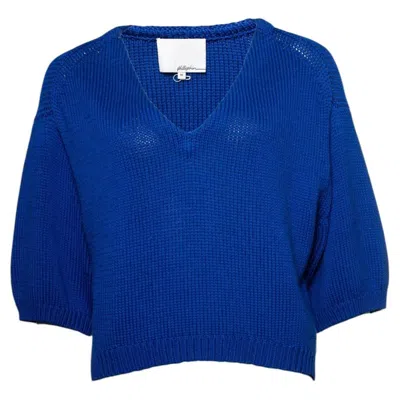 Pre-owned 3.1 Phillip Lim Philip Limm, Knitted Blue Top