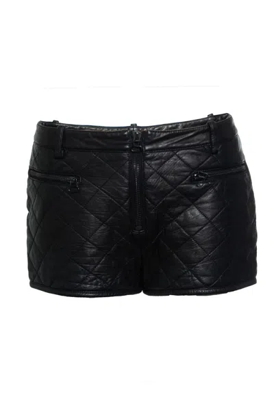 3.1 Phillip Lim Philipp Lim, Quilted Leather Shorts In Black