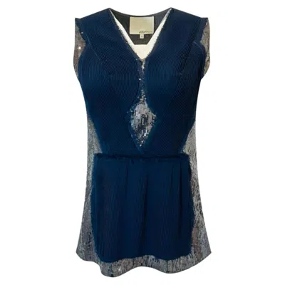 Pre-owned 3.1 Phillip Lim Phillip Lim Sequin Embellished Top In Black
