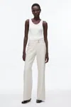 3.1 Phillip Lim Pinstripe Tailored Straight Leg Pant In Neutral