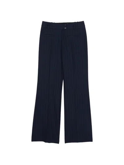 3.1 Phillip Lim Pinstripe-pattern Trousers In Blue