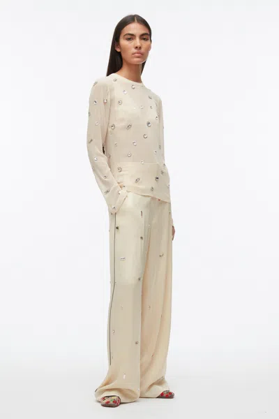3.1 Phillip Lim Pj Trouser With Halo Embroidered In Gold