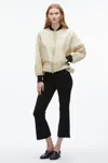 3.1 Phillip Lim Plaid Organza Bomber Jacket In Neutral