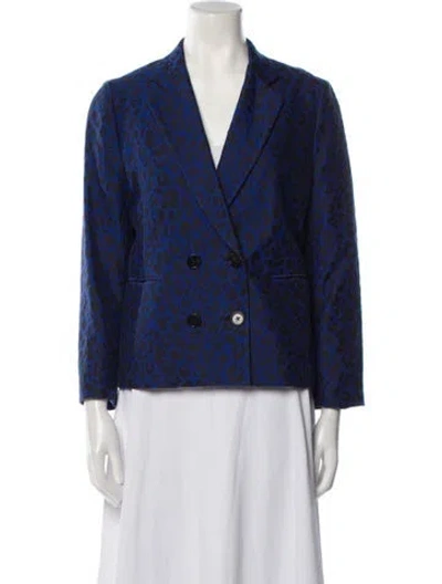 Pre-owned 3.1 Phillip Lim Plaid Print Blazer In Blue