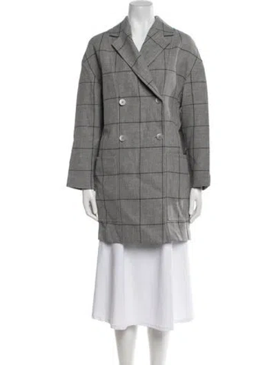 Pre-owned 3.1 Phillip Lim Plaid Print Blazer W/ Tags In Gray