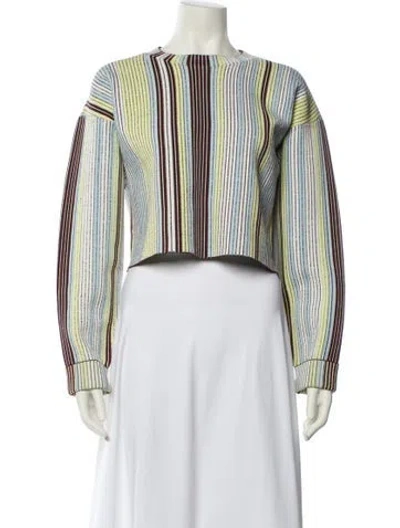 Pre-owned 3.1 Phillip Lim Plaid Print Crew Neck Sweater In Multi