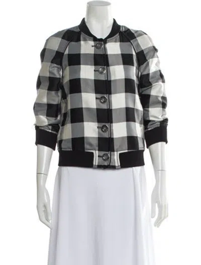 Pre-owned 3.1 Phillip Lim Plaid Print Evening Jacket W/ Tags In Black