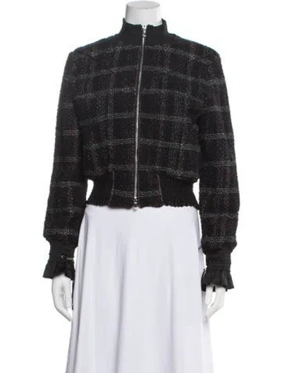 Pre-owned 3.1 Phillip Lim Plaid Print Jacket In Black