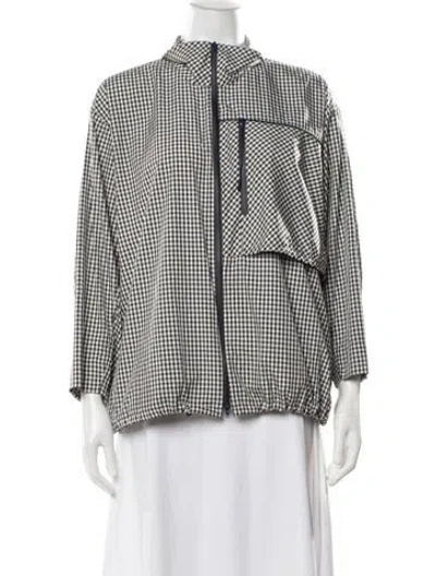 Pre-owned 3.1 Phillip Lim Plaid Print Jacket In Blue