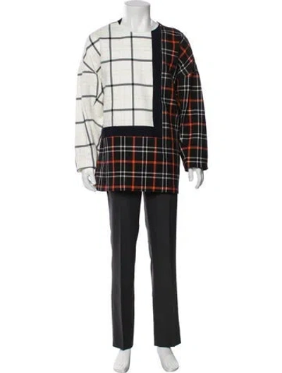 Pre-owned 3.1 Phillip Lim Plaid Print Long Sleeve Shirt W/ Tags In Blue