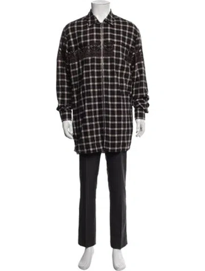 Pre-owned 3.1 Phillip Lim Plaid Print Overcoat In Multi