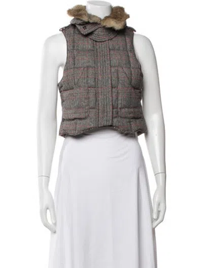 Pre-owned 3.1 Phillip Lim Plaid Print Vest In Grey