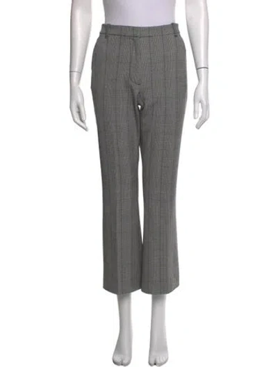 Pre-owned 3.1 Phillip Lim Plaid Print Wide Leg Pants In Black