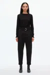 3.1 Phillip Lim Pleat Carrot Pant In Black