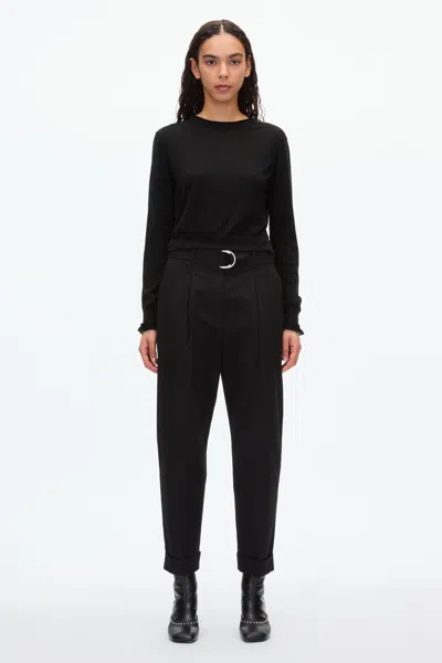 3.1 Phillip Lim Pleat Carrot Pant In Black