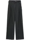 3.1 Phillip Lim Pleat-detailing Wool Blend Palazzo Trousers In Grey