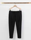 3.1 Phillip Lim Pleat Front Tapered Cuffed Tailored Trouser In Black