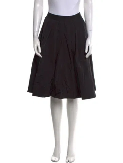 Pre-owned 3.1 Phillip Lim Pleated Accents Knee-length Skirt In Black