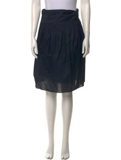 Pre-owned 3.1 Phillip Lim Pleated Accents Knee-length Skirt In Blue