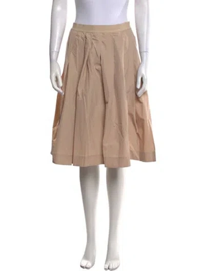 Pre-owned 3.1 Phillip Lim Pleated Accents Knee-length Skirt In Neutral