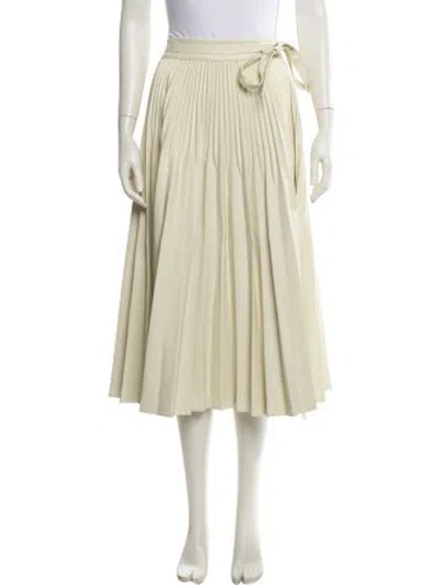 Pre-owned 3.1 Phillip Lim Pleated Accents Midi Length Skirt In Neutral