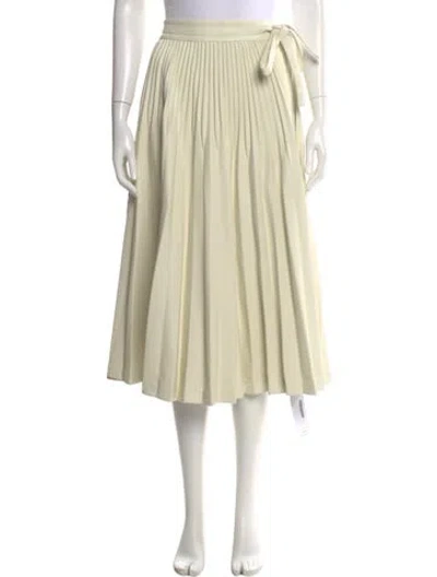 Pre-owned 3.1 Phillip Lim Pleated Accents Midi Length Skirt In Neutral