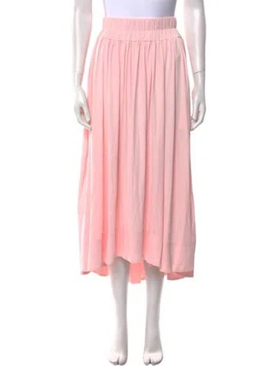 Pre-owned 3.1 Phillip Lim Pleated Accents Midi Length Skirt In Pink