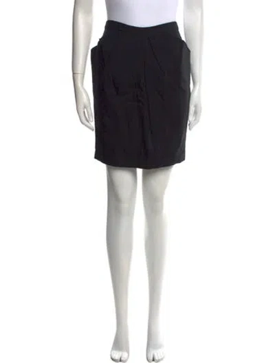 Pre-owned 3.1 Phillip Lim Pleated Accents Mini Skirt In Black