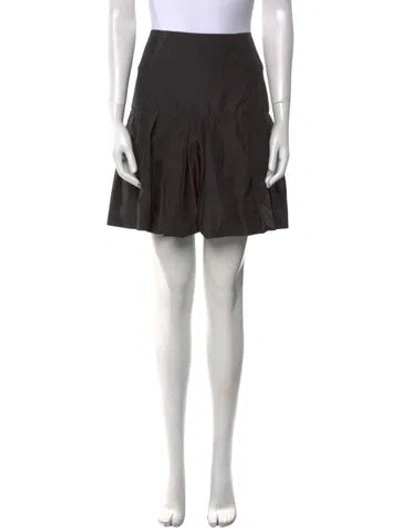 Pre-owned 3.1 Phillip Lim Pleated Accents Mini Skirt In Black