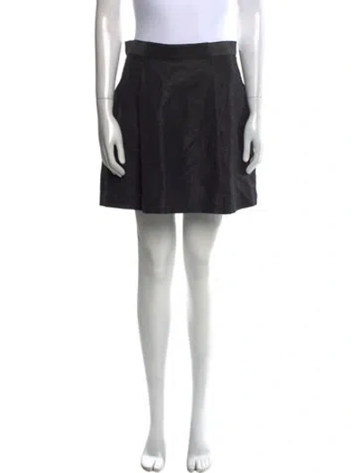 Pre-owned 3.1 Phillip Lim Pleated Accents Mini Skirt In Black