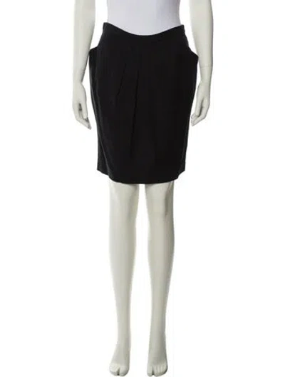 Pre-owned 3.1 Phillip Lim Pleated Accents Mini Skirt In Black