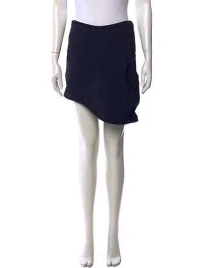 Pre-owned 3.1 Phillip Lim Pleated Accents Mini Skirt In Black