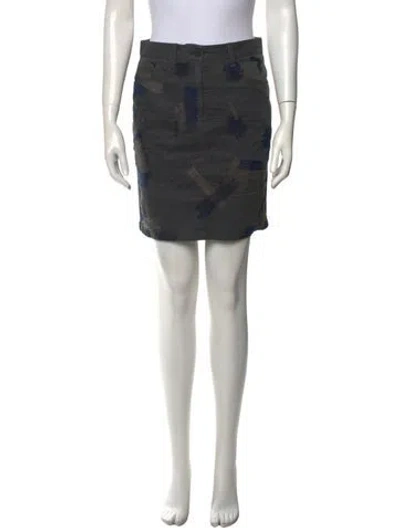 Pre-owned 3.1 Phillip Lim Pleated Accents Mini Skirt In Blue