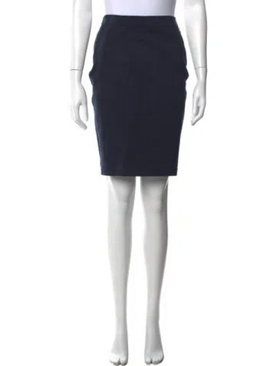 Pre-owned 3.1 Phillip Lim Pleated Accents Mini Skirt In Blue