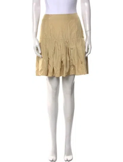 Pre-owned 3.1 Phillip Lim Pleated Accents Mini Skirt In Neutral