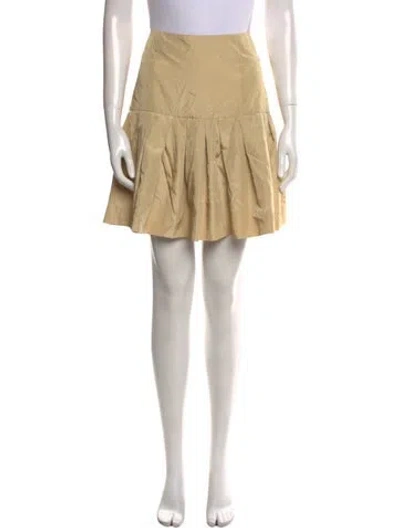 Pre-owned 3.1 Phillip Lim Pleated Accents Mini Skirt In Neutral