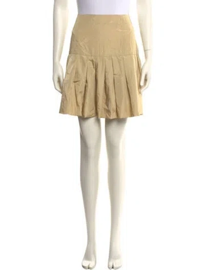 Pre-owned 3.1 Phillip Lim Pleated Accents Mini Skirt In Neutral
