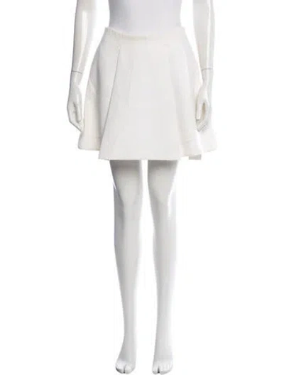 Pre-owned 3.1 Phillip Lim Pleated Accents Mini Skirt In Neutrals