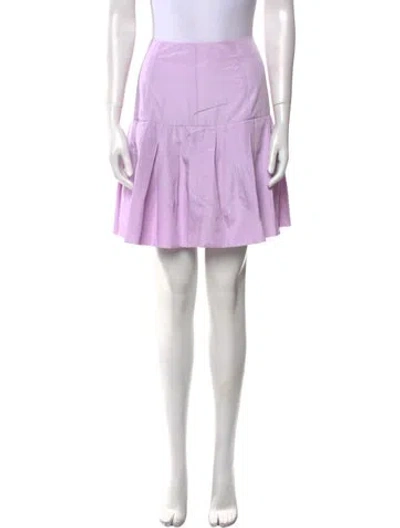 Pre-owned 3.1 Phillip Lim Pleated Accents Mini Skirt In Purple