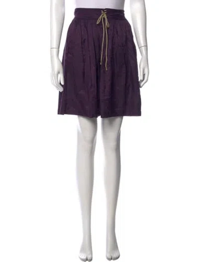 Pre-owned 3.1 Phillip Lim Pleated Accents Mini Skirt In Purple