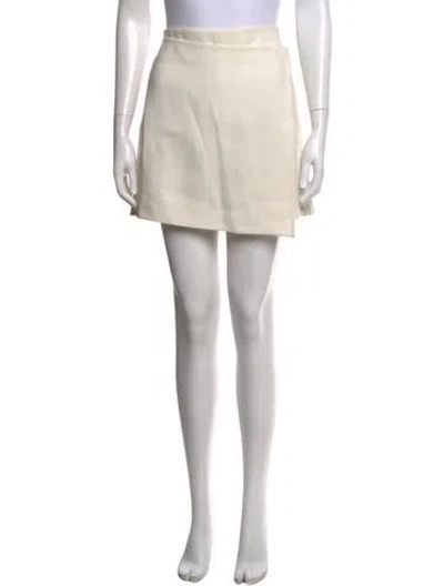 Pre-owned 3.1 Phillip Lim Pleated Accents Mini Skirt In White