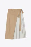 3.1 Phillip Lim Pleated Combo Wrap Skirt In Multi